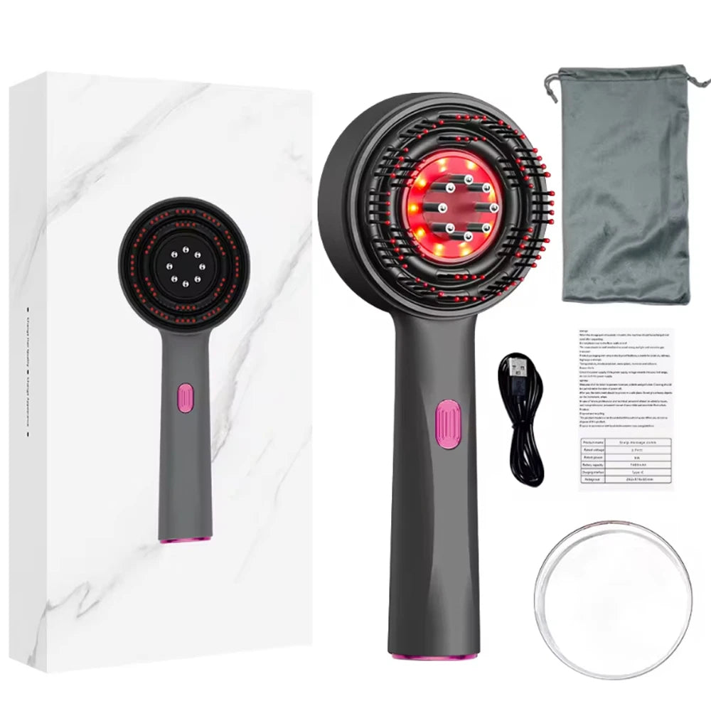 Brosse de Massage du Cuir Chevelu LED