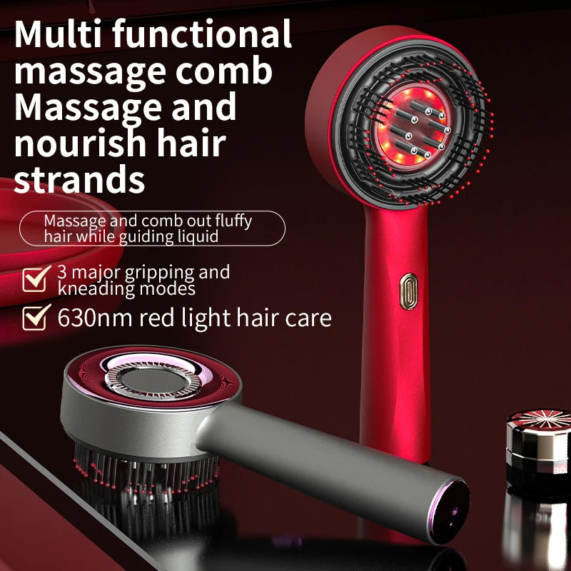 Brosse de Massage du Cuir Chevelu LED
